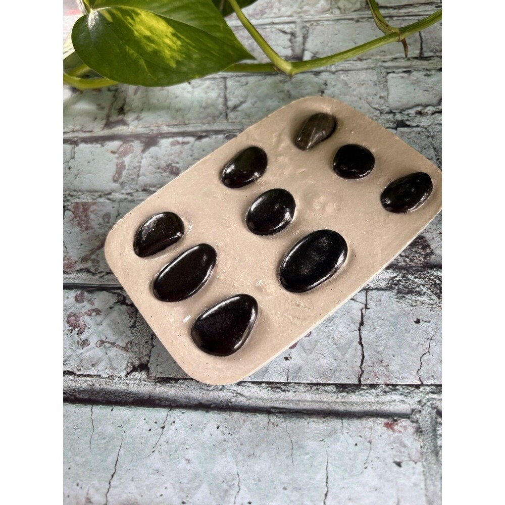 Handmade Soap Dish River Rock And Cement Soap Holder Bathroom Kitchen
